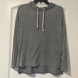 Caution To The Wind Black and White Striped Jacket